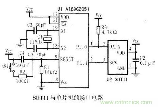 SHT11뵥Ƭӿڵ·